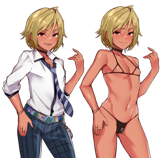 オタクに優しい(かどうかはわからない)黒ギャルおとこのこを模索するラクガキ...🤔 