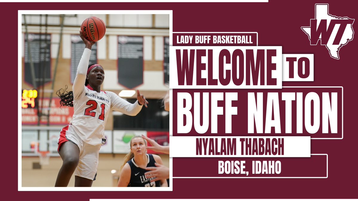 WTAMU_WBB's tweet photo. Welcome to the Family @nyalamthabach24 

📄: https://t.co/vyyjg5eagd

#BuffNation https://t.co/7EBj8jLu3I