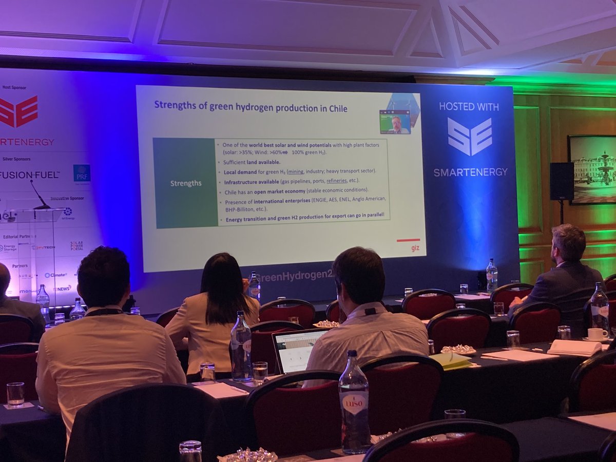 _SolarEnergy's tweet photo. Our final session of the #GreenH2Summit is brought to you by Rainer Schröer 
@giz_gmbh, as he shares his insights on: How Chile Are Exploring the Growing Green Hydrogen Market

#greenhydrogen #hydrogen #renewableenergy #renewables #collaboration https://t.co/iqCprJE9Pf