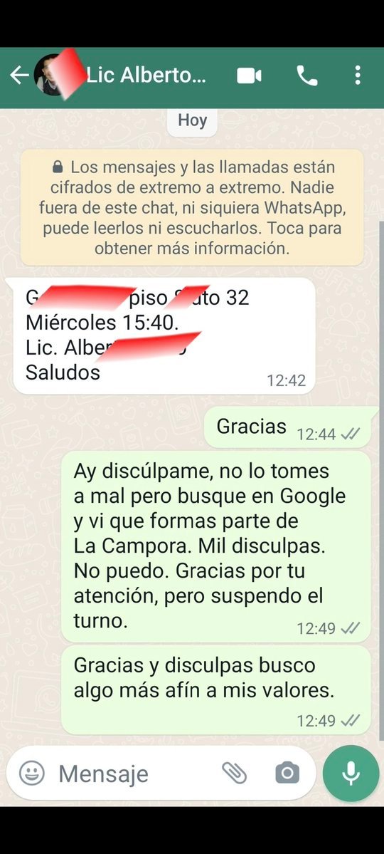 iProfesional's tweet photo. Insólito: una mujer canceló una sesión con un psicólogo porque militaba en La Cámpora https://t.co/7JihpW5uW7 https://t.co/9uihnBP0Qf
