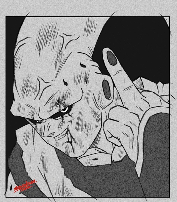 #魔人ブウ

#目力ボロボロシリーズ
第15弾 

#ドラゴンボール #ドラゴンボールイラスト 
#dragonball #dragonballart #魔人 #悟飯吸収  #神速の鷹 