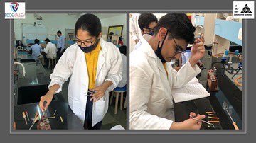 RidgeInfo's tweet photo. Observation collects facts; reflection combines them; experimentation verifies the result of that combination. Students of Grade X tested the nature of given solutions using different indicators in Chemistry lab. #experimentation #observation #chemistrypractical  @NidhiTewarii https://t.co/kcI9NdvbsV