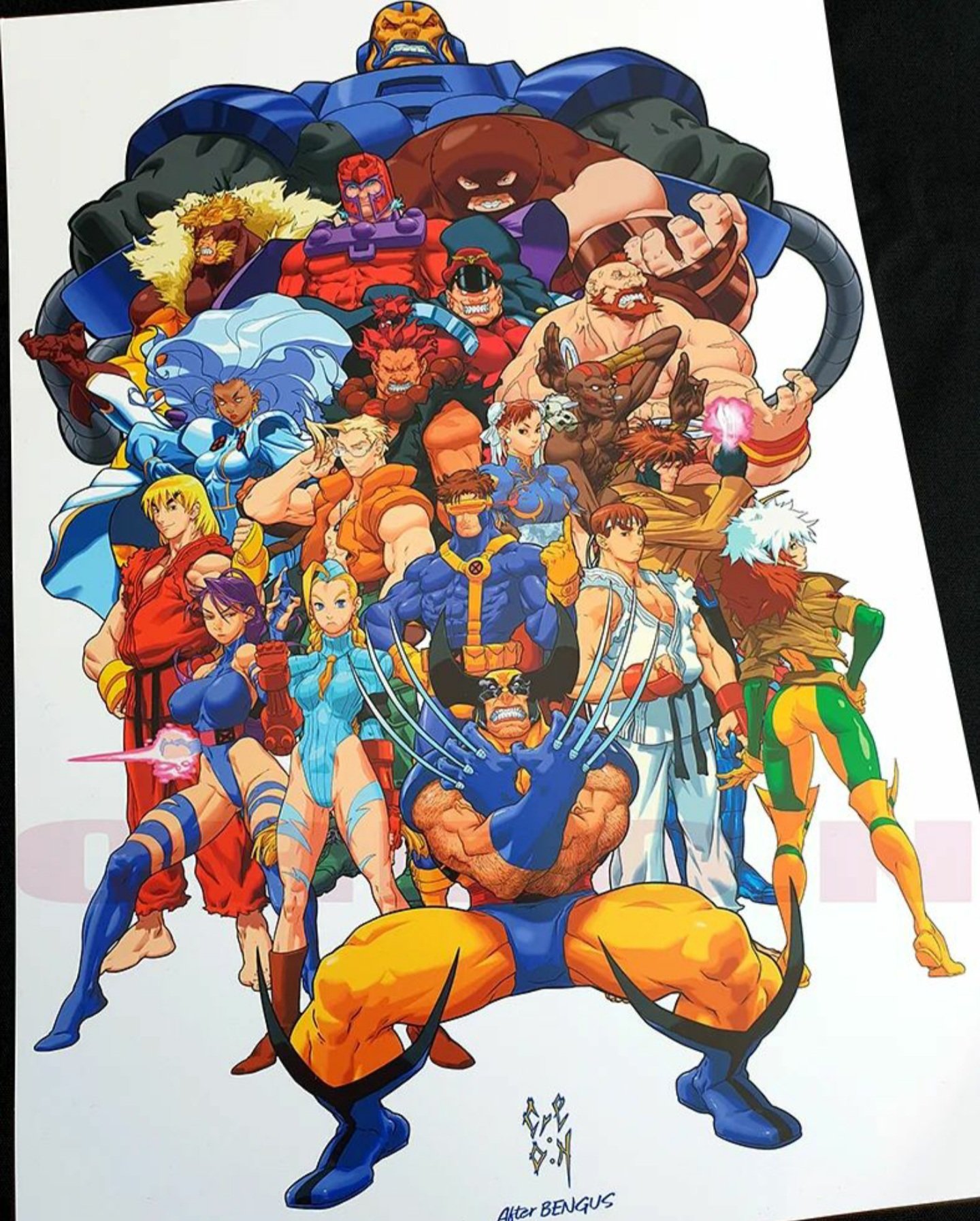 Cre.O.N 👽クレオン👽 on Twitter "XMEN vs Street fighter Tribute illustration. ⚠️ BACK IN STOCK ⚠️