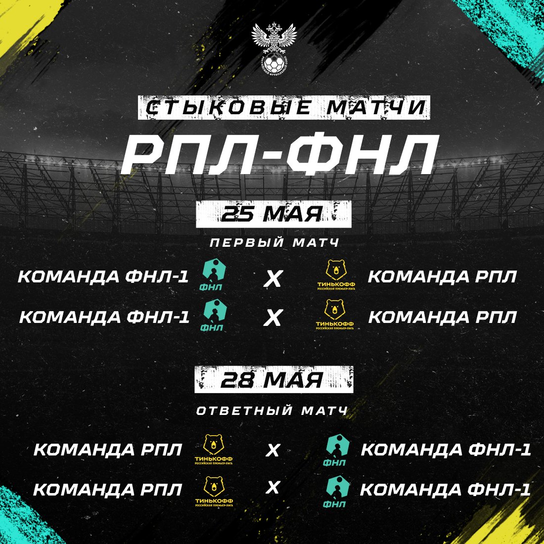 РФС on Twitter: "Клубы ФНЛ-1 проведут дома первые стыковые матчи за ...