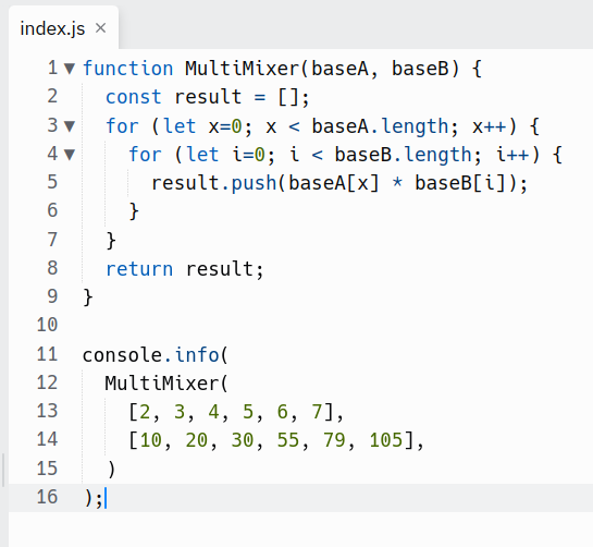 hellsdevelopers's tweet image. Crear una #function en #javascript a la cual le pasaremos como argumento 2 arrays con números, y retornará un nuevo array con los valores del primer array multiplicado por el segundo array.
replit.com/@lortmorris/Ex…
Clase de programacón en #hellsdevelopers