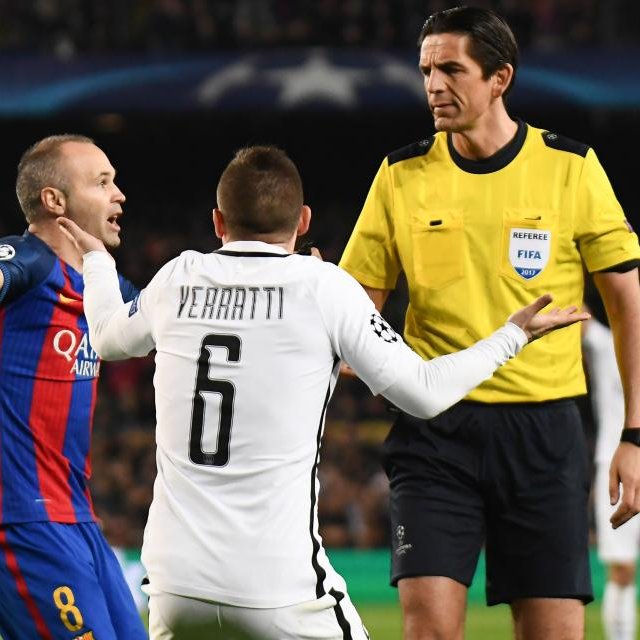 CanalSupporters's tweet photo. 🗣️ | Verratti 🇮🇹 pour Le Parisien  :

"La plus grande injustice subie par le #PSG en LDC ?  La remontada contre Barcelone. Avec un autre arbitre et la VAR, on n’aurait jamais pris 6-1. C’est la plus grande injustice dont on a été victimes, ça a été dur." https://t.co/r1JAsAFooH
