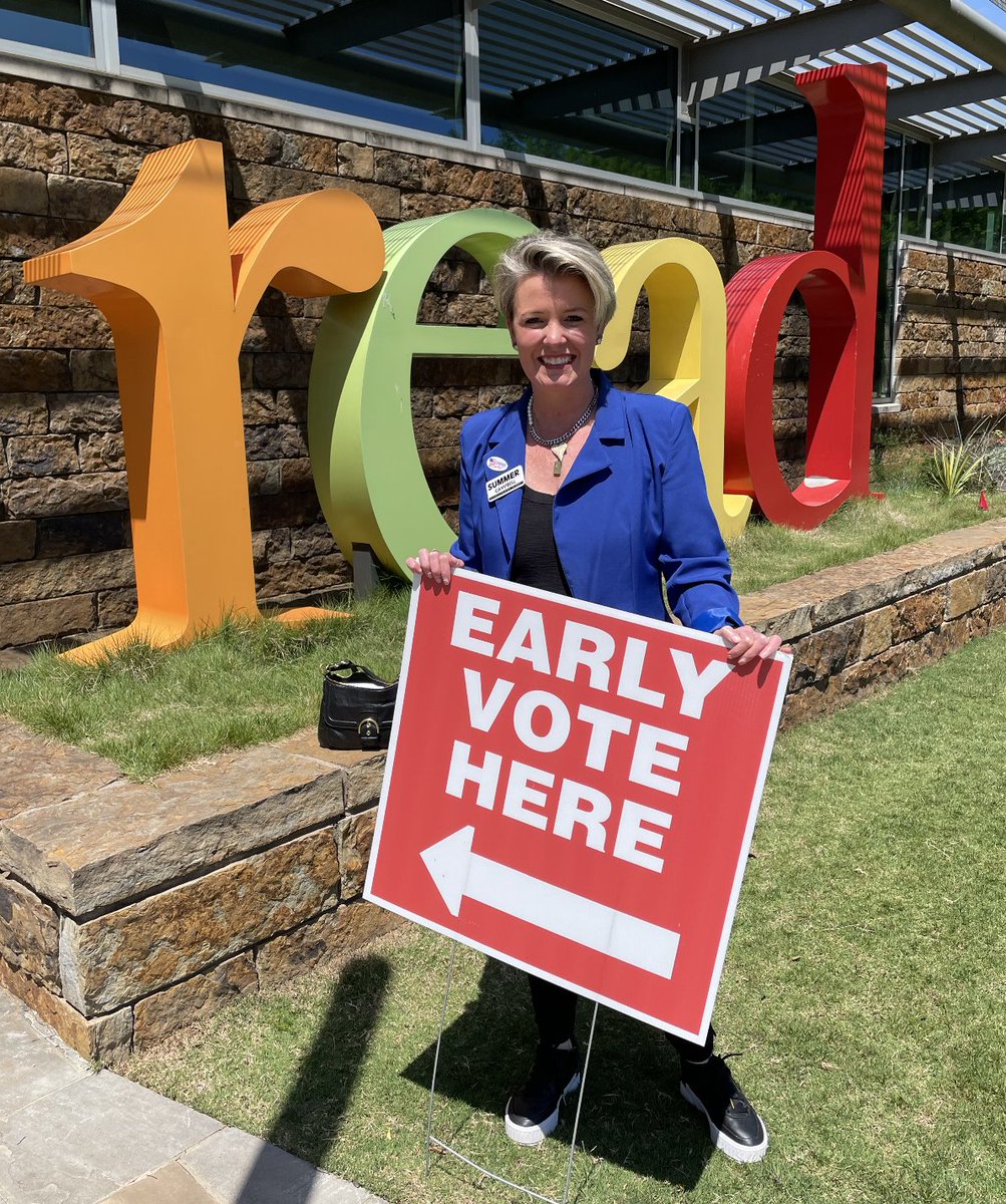 VoteSummerAR's tweet photo. With my family by my side, I voted early for myself! The emotions of seeing your name on the ballot is so much! I am super proud of my campaign and the work that I have done over the last several years. The work isn’t done yet! https://t.co/Dy3DbGM2XA