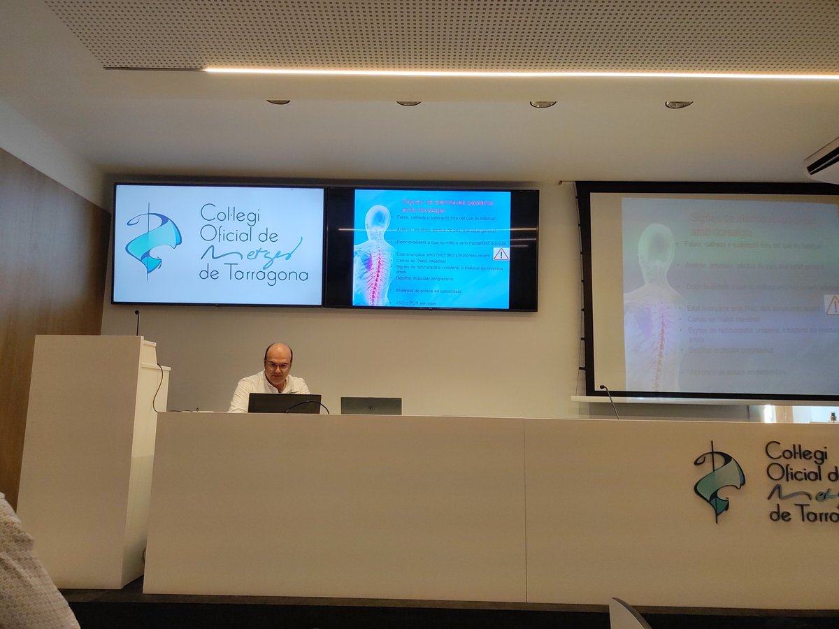 argenman_cat's tweet photo. Jornada de Patología Osteoarticular al Col•legi de Metges de Tarragona, amb traumatòlegs dels hospitals Santa Tecla i Joan XXIII de Tarragona, i del Comarcal del Vendrell.
@comtgna 
@XarxaSantaTecla 
#HospitalJoan23 https://t.co/lra1wnUldz