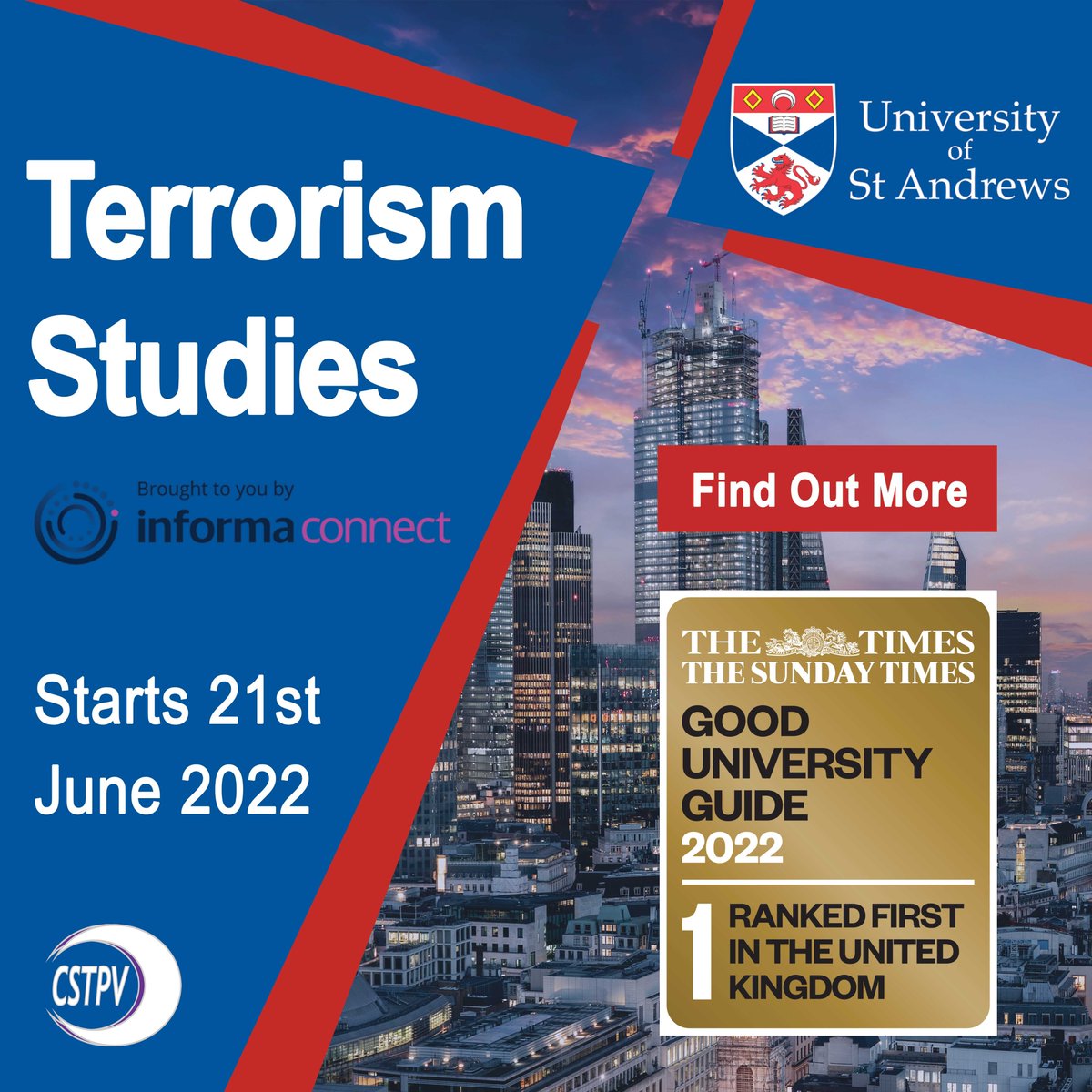 CSTPV's tweet photo. You could receive a copy of ‘Contemporary Terrorism Studies’ and a complementary module! 

Just apply for the Certificate or Advanced Certificate here before June 3rd: https://t.co/KE4CSvMxtm

Read @TerrorismCourse Newsletter for more details: https://t.co/MoqlXk24dZ https://t.co/bdZMJgL96c