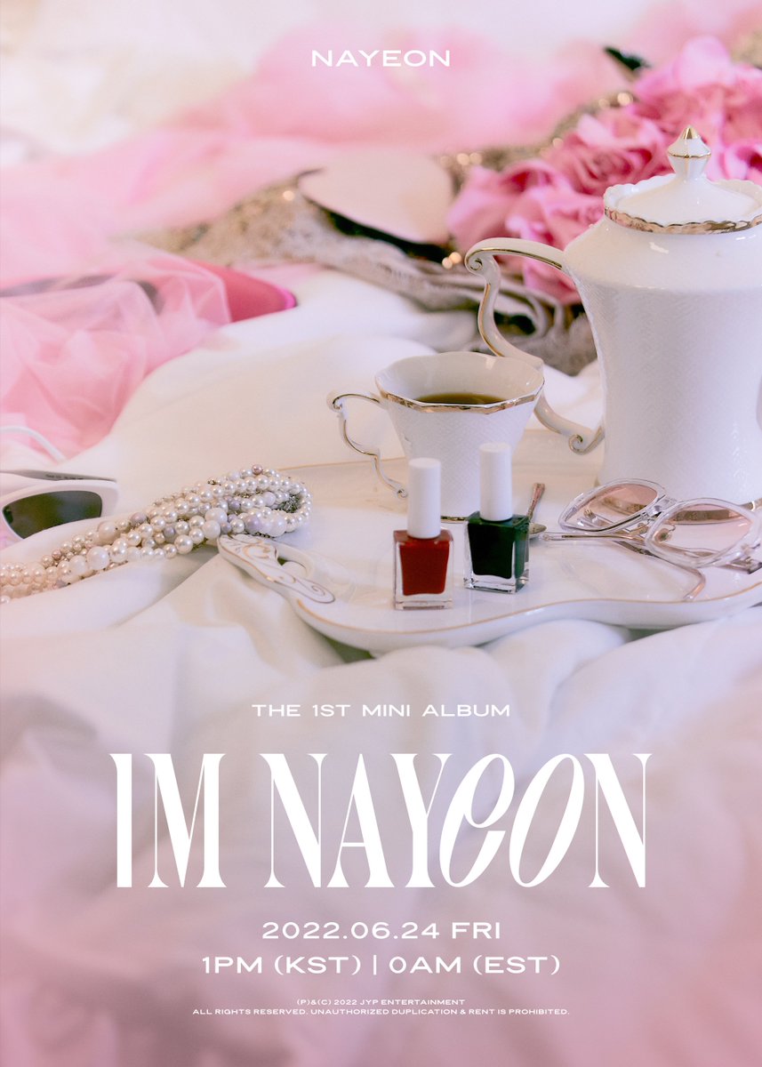 NAYEON The 1st Mini Album 'IM NAYEON' Release on 2022.06.24 FRI 1PM KST/0AM EST Worldwide Pre-order Starts 2022.05.24 TUE 1PM KST/0AM EST #TWICE #트와이스 #NAYEON #나연 #IM_NAYEON