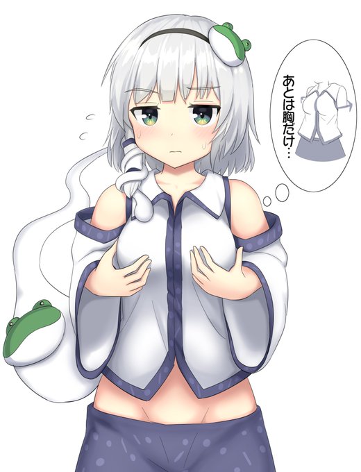 #5月18日は東風谷の日 
早苗さんのコスプレを試みる妖夢! 