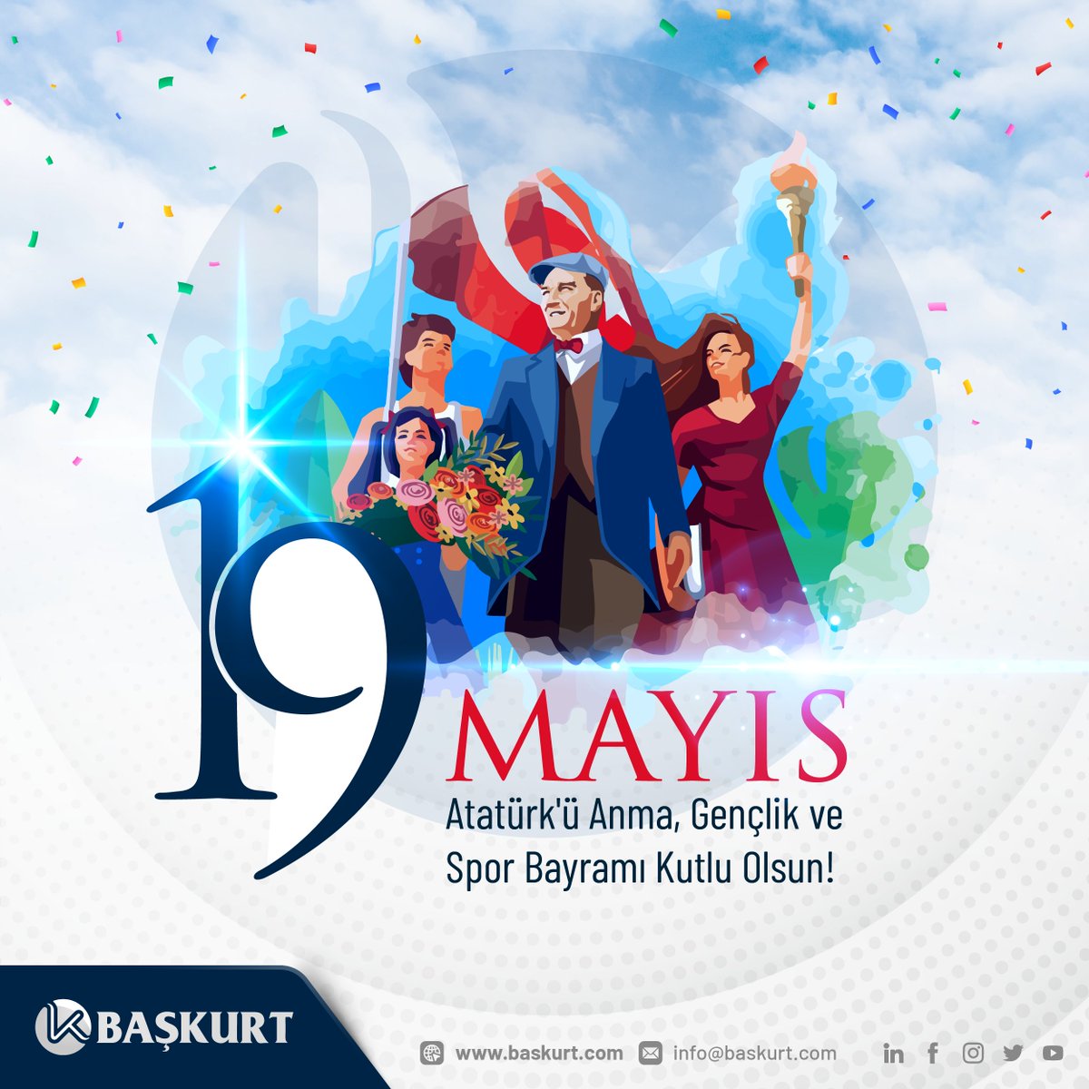 19 Mayıs Atatürk'ü Anma, Gençli ve Spor Bayramı Kutlu Olsun!..

#19mayıs  #19mayısatatürküanmagençlikvesporbayramı #19mayıskutluolsun #sporbayramı #atatürk