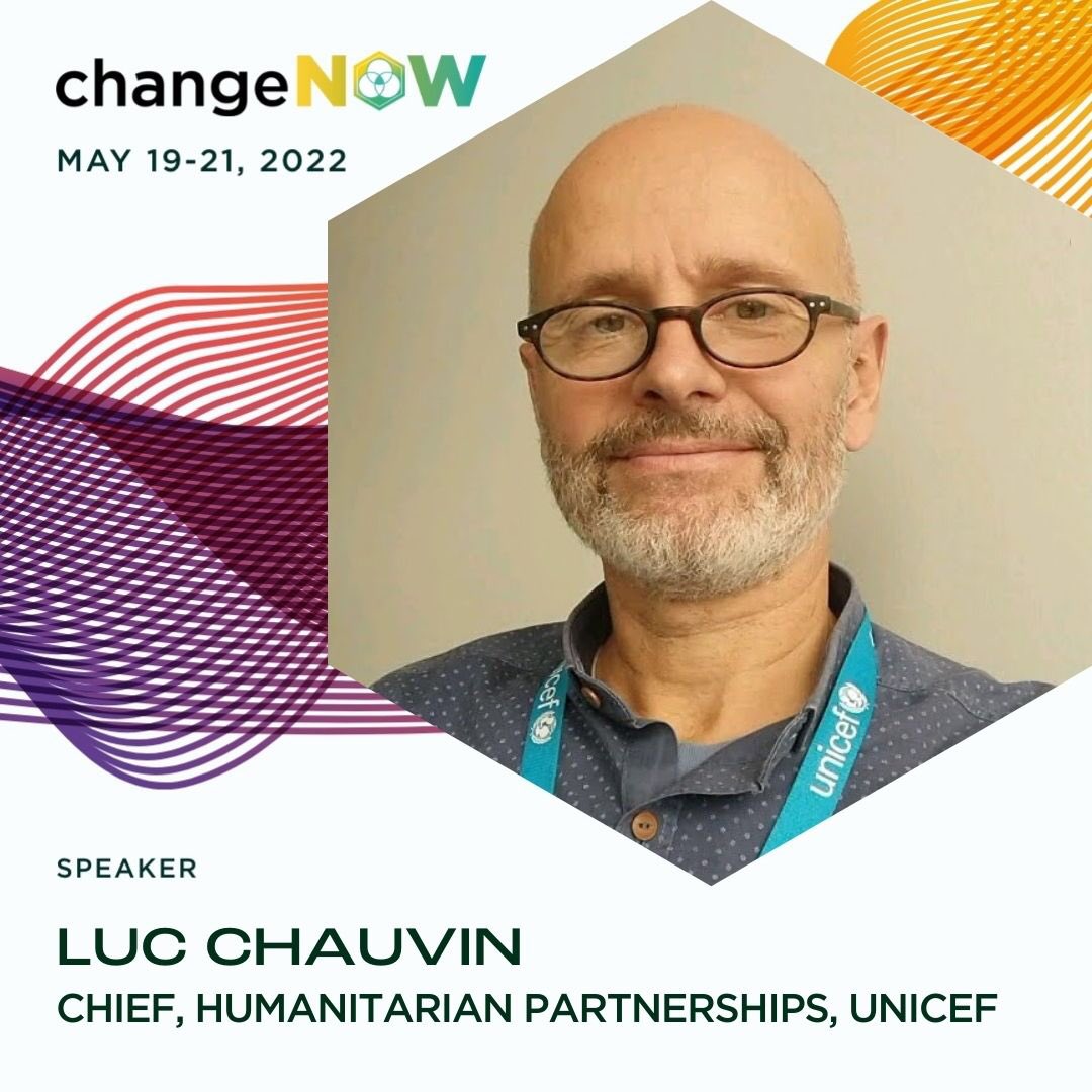 🌍📅 Ce jeudi 19/05, Luc Chauvin, expert <a href="/UNICEF_FR/">UNICEF (FR)</a> en partenariats humanitaires dans les situations d'urgence, interviendra à la session @ChangeNOW_world « Agir en temps de crise » avec <a href="/21CroixRouge/">21 | Croix-Rouge française</a> <a href="/UNDPGeneva/">UNDP Geneva</a> <a href="/axionable/">Axionable</a> <a href="/HeroRATs/">APOPO</a> #ChangeNOW2022 #PourChaqueEnfant