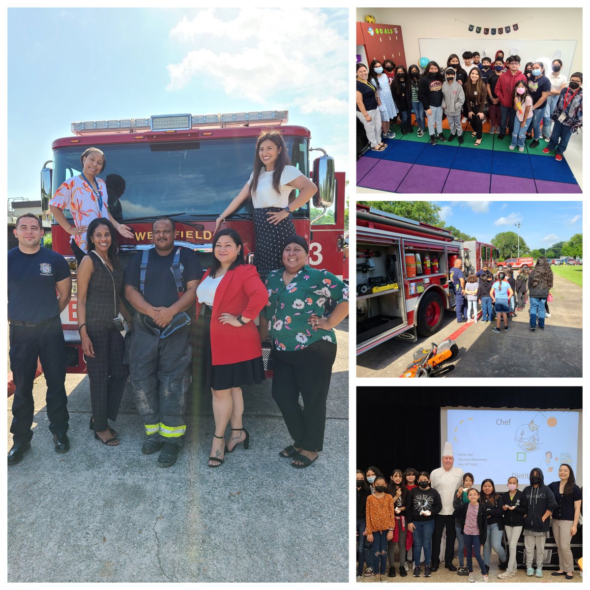 WorshamES_AISD's tweet image. The world is a big place, filled with opportunities.  Sometimes you just need to know what&apos;s out there. Career Day is a great place to start! #WorshamCareerDay2022 #ACELevelUp #GameOn #AldineForward