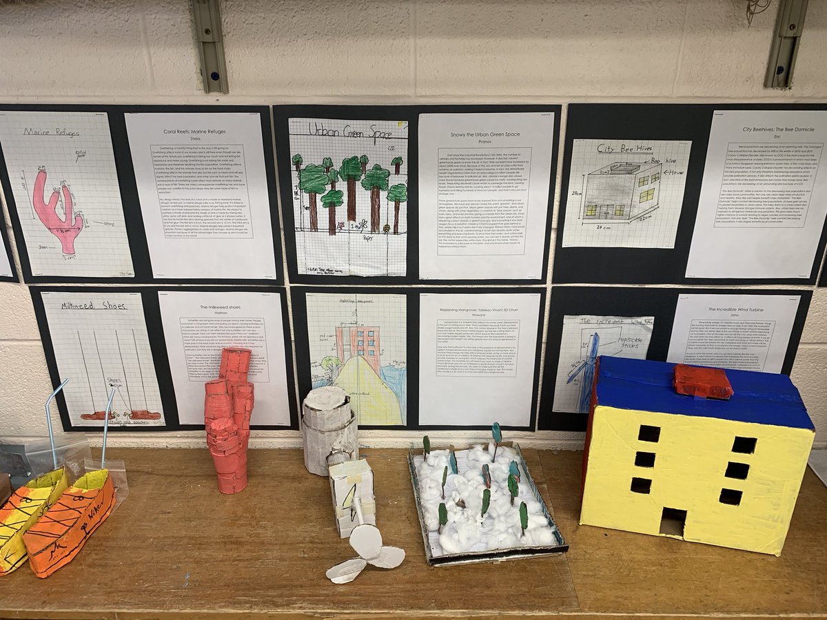 FairglenJrPS's tweet photo. Ms. Polichronopoulos’ class is engaged in the design and engineering process to create innovative solutions to help solve environmental issues. https://t.co/1dJDTCQlPN