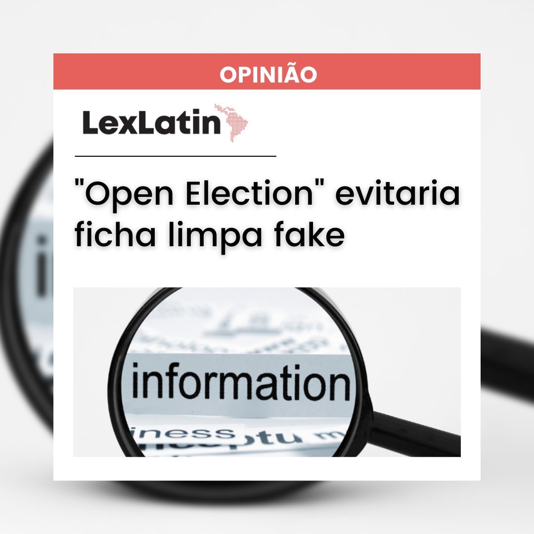 LexLatinBr's tweet image. Como o open banking, deveriam existir ferramentas para auxiliar eleitor.

📝 Descubra mais sobre "open election", com esse #artigo LexLatin de Alexandre Pegoraro, CEO da Kronoos.

👉 bit.ly/3yL51oj

#eleições #openelection #candidatos #informaçõespessoais