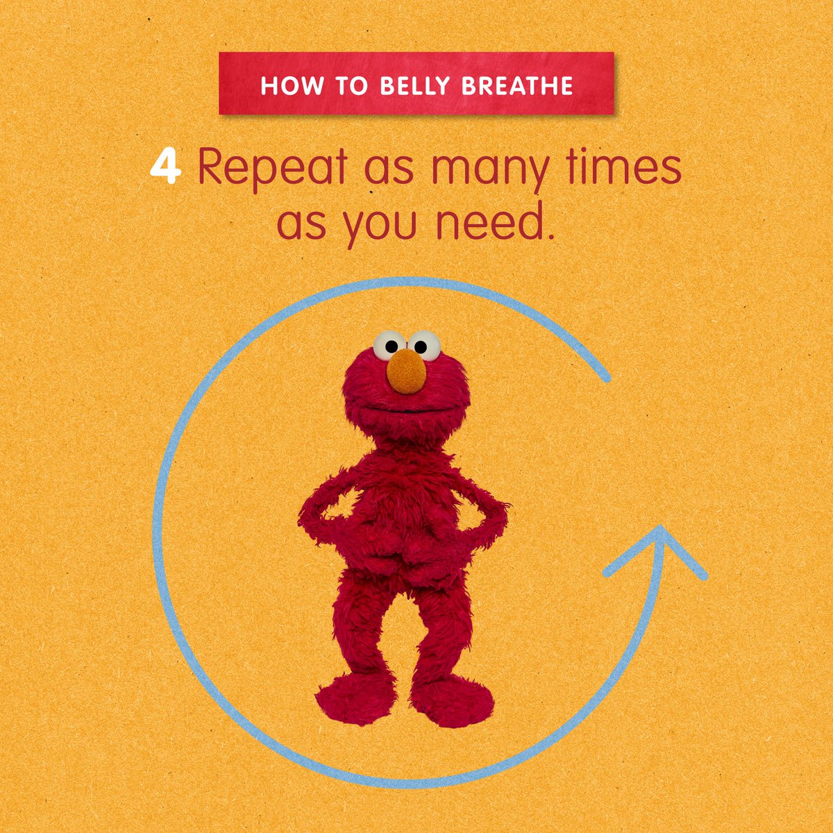 sesamestreet's tweet photo. This is your reminder to take a break for some belly breathing! Belly breathing is a great way for families to relax and practice self-care. #ViaViatris https://t.co/6olcTnNchw