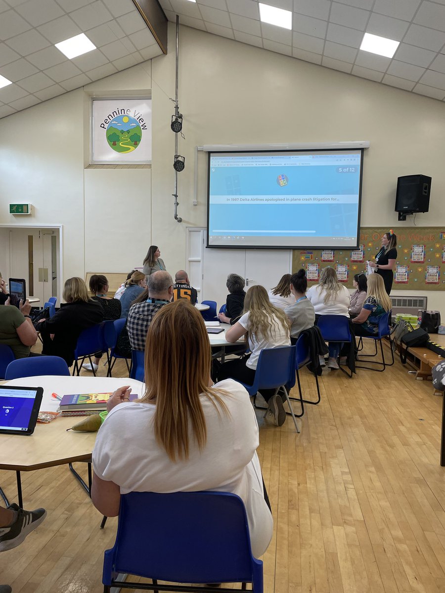 penviewschool's tweet photo. Competitive start to tonight’s CPD session launching next half term’s theme of Pride and Identity delivered by our Curriculum Champions. Well done Team Osprey on winning the Kahoot quiz! https://t.co/axUg7KAx9T