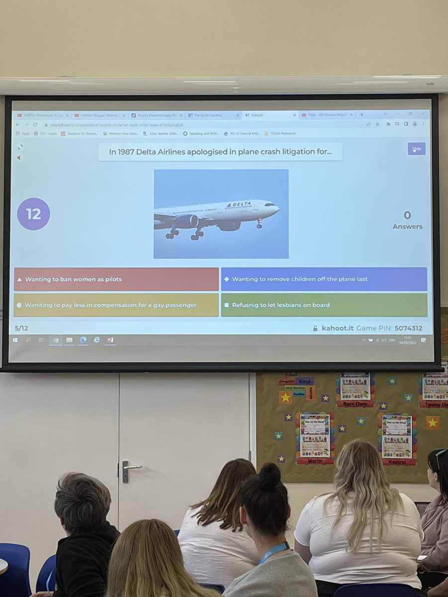 penviewschool's tweet photo. Competitive start to tonight’s CPD session launching next half term’s theme of Pride and Identity delivered by our Curriculum Champions. Well done Team Osprey on winning the Kahoot quiz! https://t.co/axUg7KAx9T