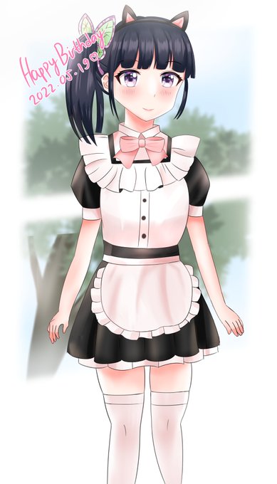 つゆりさんがTwitterに投稿した栗花落カナヲ(鬼滅の刃)のイラスト。