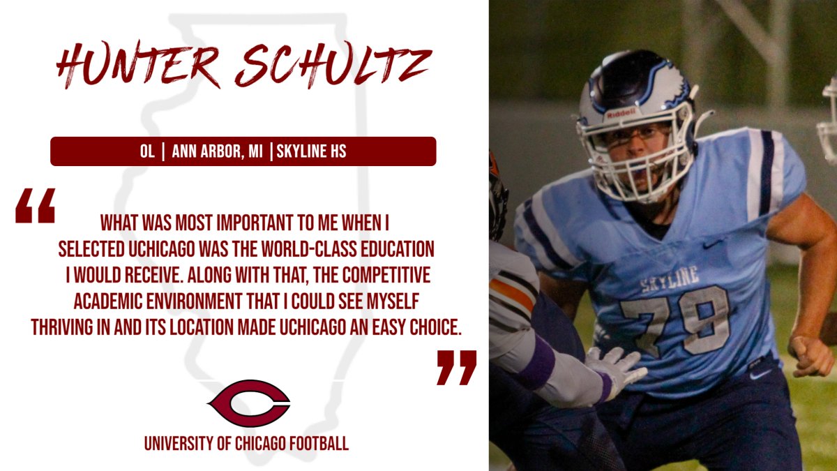 Hunter Schultz - OL - Skyline HS, MI
HIGHLIGHTS🔗hudl.com/video/3/114184…