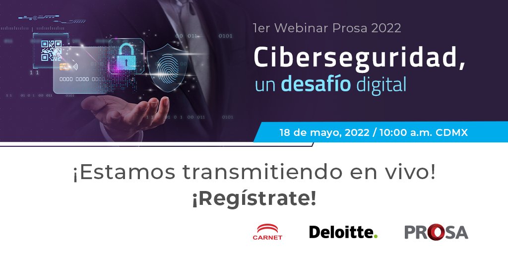 PROSA_Mx's tweet photo. ¡Damos comienzo al 1er #WebinarProsa 2022! Para poder formar parte de nuestro evento regístrate en este enlace: https://t.co/naEUxVwuUR https://t.co/QvjghtU953