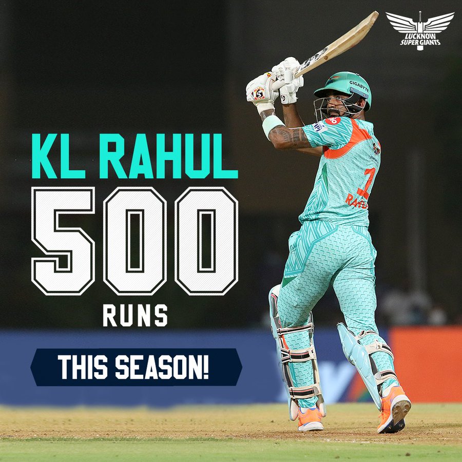 Ipl 2022 Kl Rahul Becomes First Player To Score 500 Runs In 5 Consecutive Seasons Kl Rahul Kkr Vs Lsg Lucknow Super Giants Lsg Vs Kkr Ipl