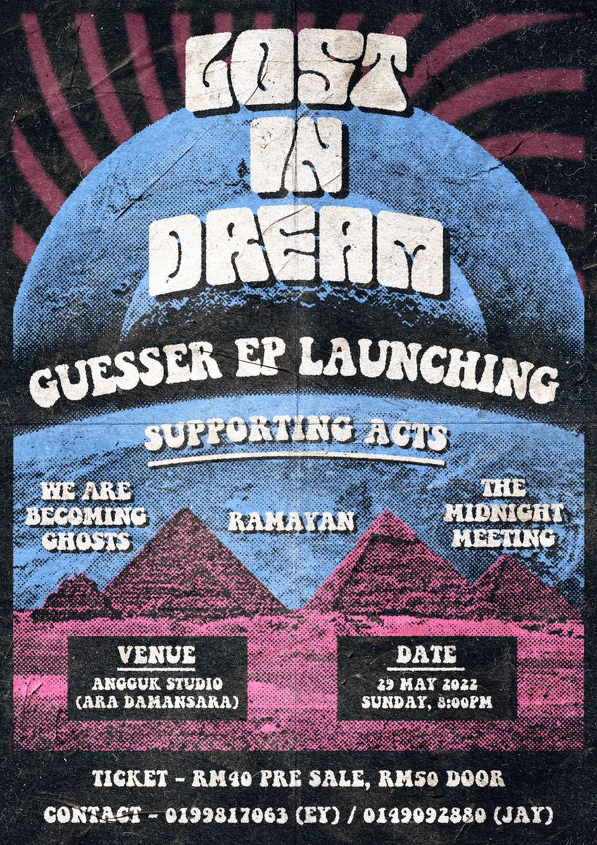 guesseroffi's tweet photo. Delighted to announce of our debut “Lost in Dream” EP has ready to launch. We are not alone as our friends @wabgmusic @ramayanmusik @themidnightmeeting. Do bring extra money to get our physical  “lost in dream” EP, see you guys there! https://t.co/fVcCVsJZk9
