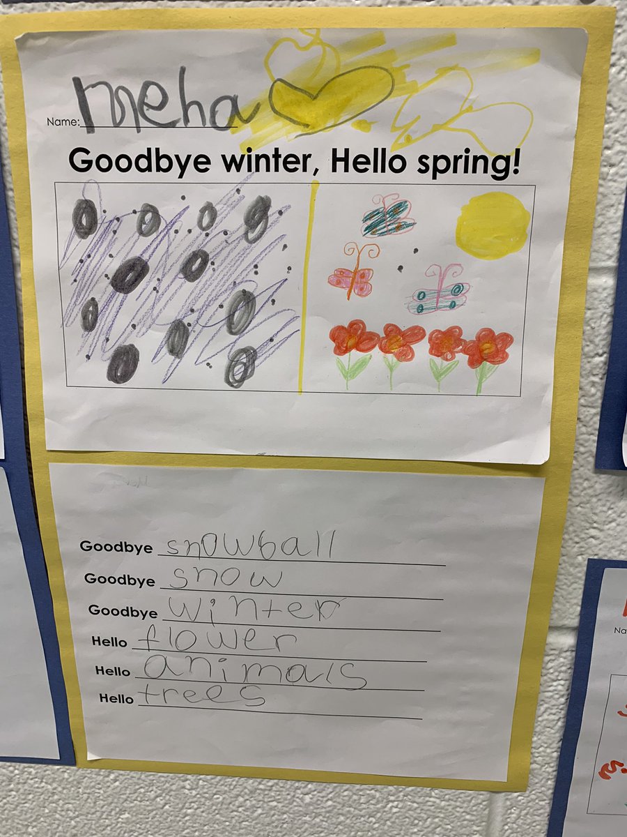 FairglenJrPS's tweet photo. Ms. Chow’s kindergarten students are excited about Spring! https://t.co/Wz6kizpjT0