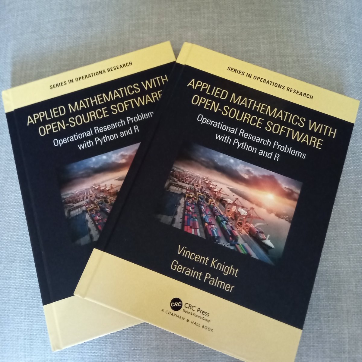 Geraint Palmer (@geraintpalmer) on Twitter photo Me and <a href="/drvinceknight/">Vince Knight</a> wrote a book!
Applied Mathematics with Open-Source Software: Operational Research Problems with Python and R.
Out next week!
#orms #Python #RProgramming Me and <a href="/drvinceknight/">Vince Knight</a> wrote a book!
Applied Mathematics with Open-Source Software: Operational Research Problems with Python and R.
Out next week!
#orms #Python #RProgramming