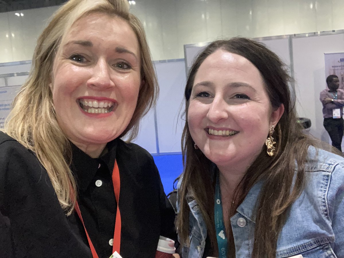 Jen_Neffer's tweet photo. Finally met the fabulous @monicaboulton_ after 6 years of a Twitter relationship. Great to see we both exist in 3D #healthcareplus @TheAccessGroup https://t.co/uWCLCV0kPO