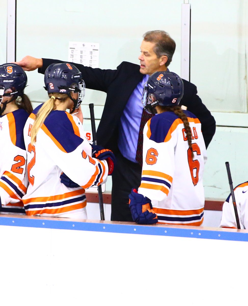 CHAWomensHockey's tweet photo. Not really a #SeniorSendoff but a tip of the 🧢 to Syracuse head coach Paul Flanagan who retired following the 2021-22 season ranked No. 2 in career wins and career games coached as a CHA bench boss.
#CHA20 https://t.co/d6OjAhoT7m