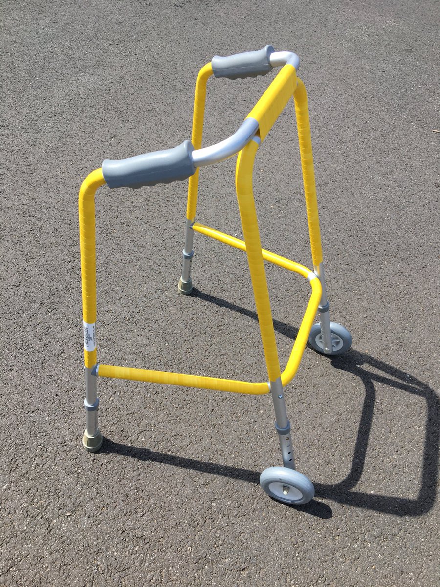 wrapped a walking frame to try and assist a service user to remember to use their frame. does anyone have any other ideas?