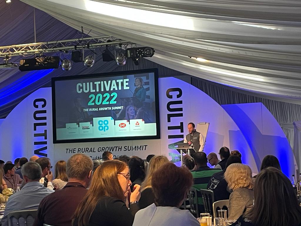Fantastic words from @cultivate_conf guest speakers today including @theblackfarmer, @rosie1brown and other leading voices in #farming. A fantastic #cultivate2022 so far, well done to the organisers and great to see friends from across agriculture.