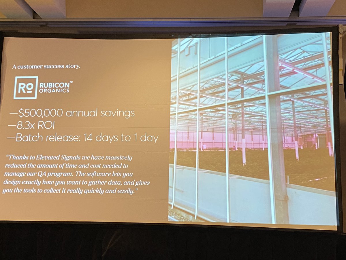 Joe_Dales's tweet photo. Interesting company @ElevatedSignals presentation by CEO Amar Singh. a innovative software company that helps cannabis &amp; controlled Environment Agriculture CEA - greenhouses. https://t.co/prDRir7DmS
