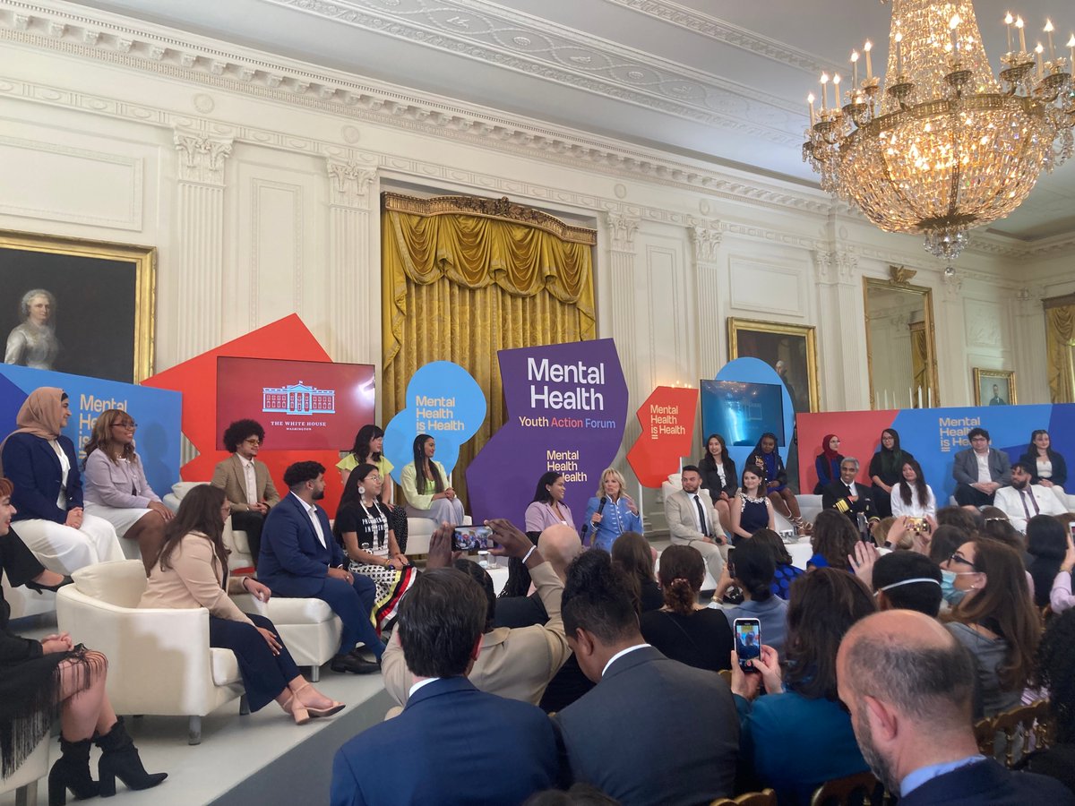 vibrantforall's tweet photo. Kicking off @MTV's Mental Health Youth Action Forum at the @WhiteHouse! Join the conversation &amp; watch the first half of the forum live now: https://t.co/Kt1em1Dsho #MentalHealthAction #MentalHealthMonth https://t.co/fgrMcMZkzL