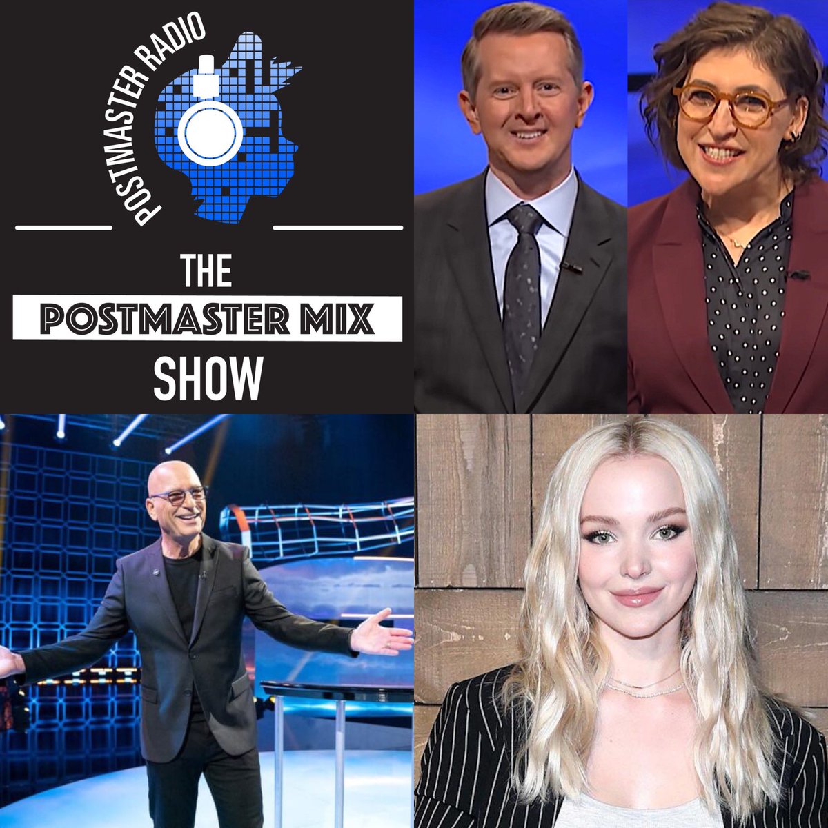 PostmasterRadio's tweet photo. This week’s #PostmasterMix has music from Dove Cameron, details on a unique game show hosted by Howie Mandel, and news that might determine whether Ken or Mayim will be the permanent @Jeopardy host! Listen now on Apple Podcasts, Google Podcasts, etc.
https://t.co/0JJeqFMnk4 https://t.co/yJYrvaBBz4