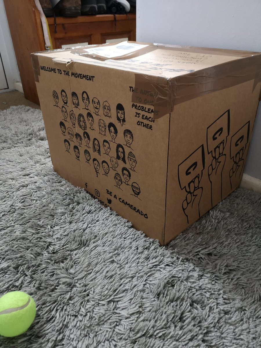 HubDorset's tweet photo. At last our living room in a box has arrived. @Camerados_org We are looking forward to opening it tomorrow which Leads us one step closer to our launch on June 11th.@keep1063 @Abbey_104 @anidelaprida @BBCDorset https://t.co/zxubgsJ8J3