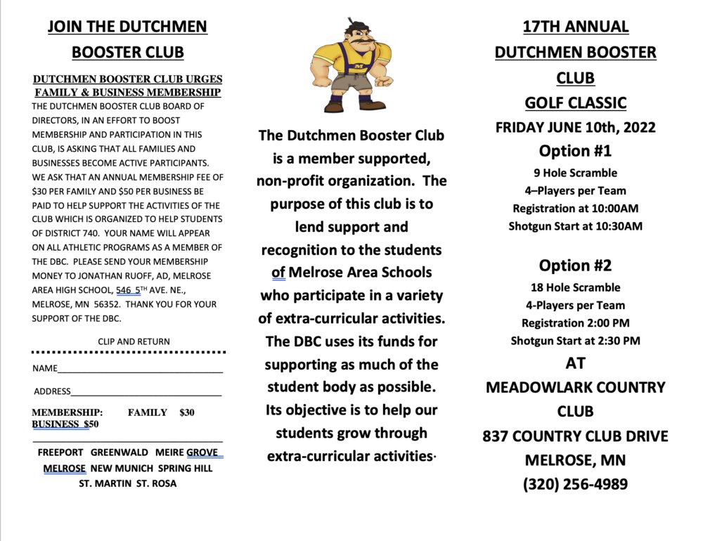 Join us for the Dutchmen Booster Club Golf Classic  isd740.org/article/746252…