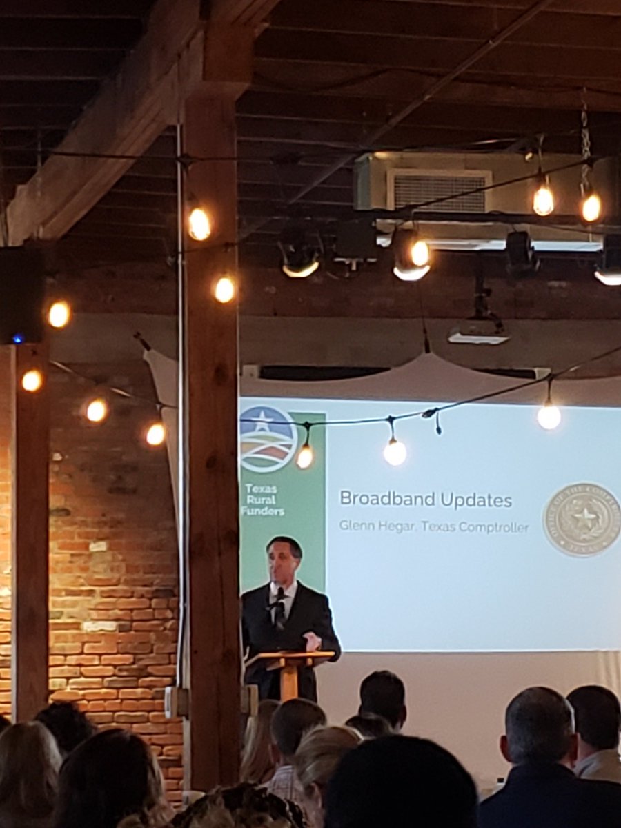 AshrHarris's tweet photo. Excited to be in Bryan, TX for the Broadband Summit hosted by @TxRuralFunders. Great to hear from Comptroller Hegar on the new Broadband Dev. Office. #txlege #digitaldivide https://t.co/uJethQOYR9