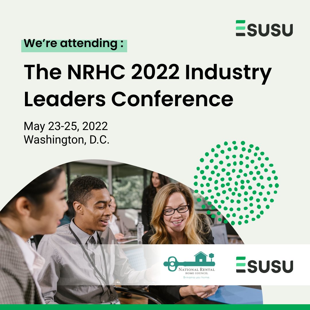 getesusu's tweet photo. Esusu is heading to next week's 2022 Industry Leaders Conference hosted by @NRHCouncil in Washington, D.C. The Esusu team will be there to meet other leaders in the single-family rental industry.
See you all there! 👋 #Esusu #NRHC #SFR https://t.co/7ci6Xo8x0a