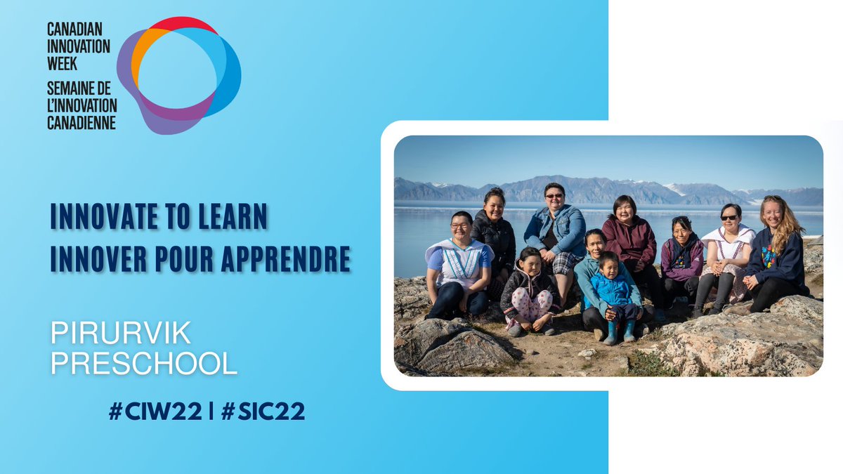 #InnovateToLearn Pirurvik Preschool of Pond Inlet NU is receiving a #GGIA2022 for their transformational early childhood education initiative that blends Inuit Ways &amp; traditional Inuit child-rearing with Montessori methods #CIW22
<a href="/ArcticPrize/">Arctic Inspiration Prize</a>
Learn more: buff.ly/3wibyFc