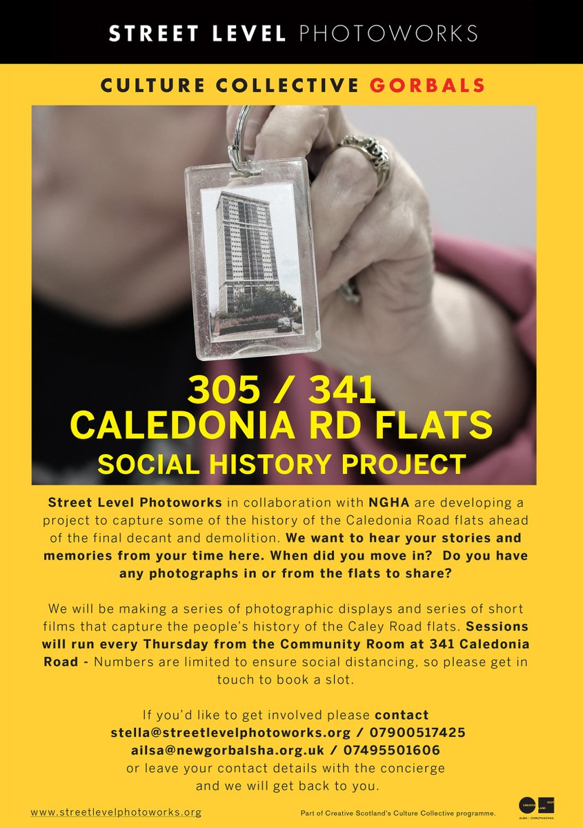 SLP's #GorbalCultureCollective in collaboration with <a href="/NewGorbalsHA/">New Gorbals HA</a> are developing a project and are keen to hear your memories and stories of Caledonia Road Flats...