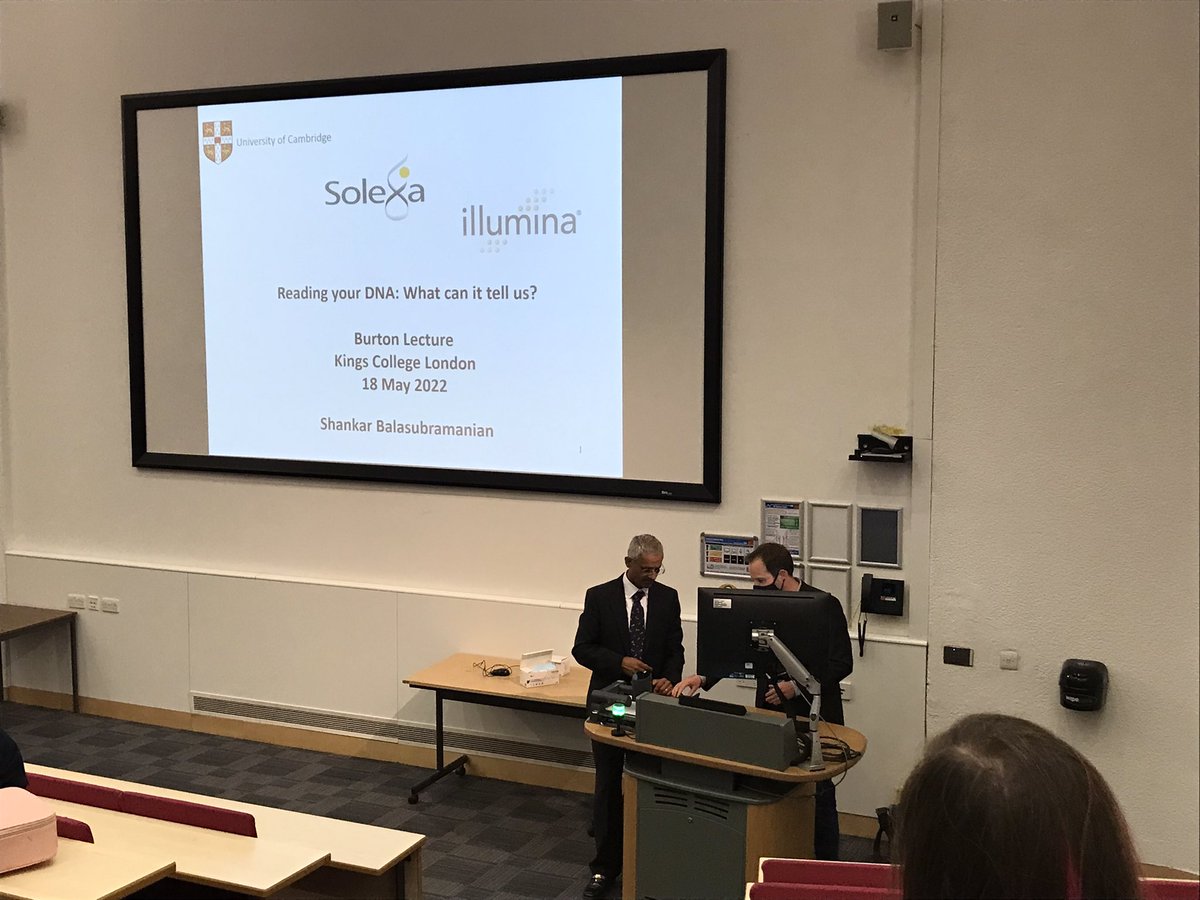 KclRandallMol's tweet photo. Fantastic opportunity to attend a lecture by Prof. Balasubramanian @illumina, hosted by @kclchemistry! https://t.co/c9O4FgsrXQ