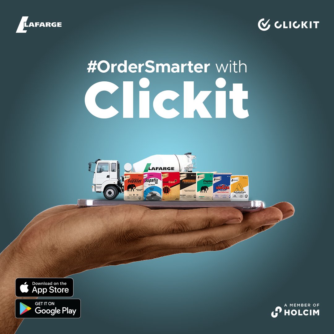HBMNigeria's tweet photo. Embark on an innovative digital journey. With Clickit you have all you need to build and thrive. 

✔ Place and manage orders

✔ Track their performance

✔ View balances

✔ Obtain credits

…and much more!

#ClickitLaunch #BuildAndThrive #BuildingProgress #BuildSmarter https://t.co/iKsYk3B6Rx