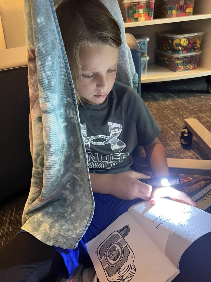 Spending our last day at Camp Fisher reading under the stars in our own tents 🏕🏕