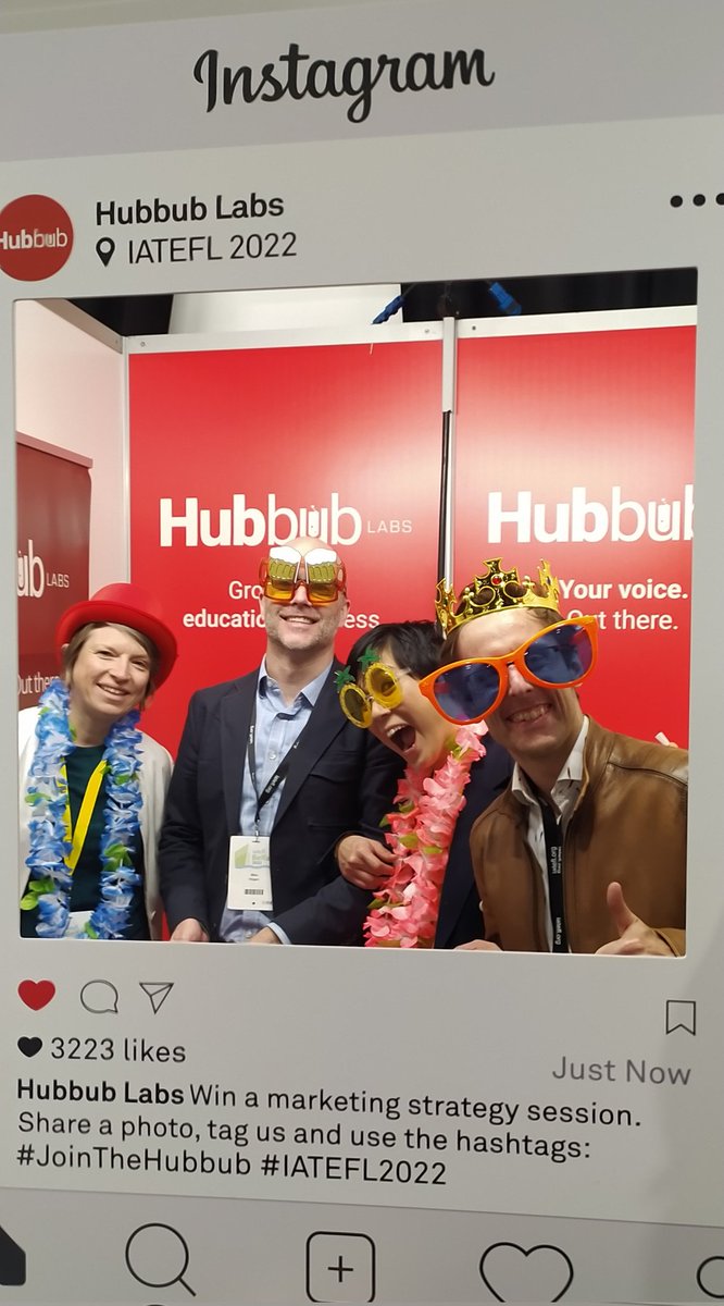Hubbub Labs (@hubbublabs) on Twitter photo It's all happening here at IATEFL Stand 28.
Here we are with <a href="/chiasuan/">Chia Suan Chong</a> <a href="/irishmikeh/">Mike Hogan</a> <a href="/EmilyBrysonELT/">🎉Emily Bryson 📚✍️</a> and <a href="/MarekKiczkowiak/">Marek Kiczkowiak, PhD</a> #IATEFL2022 #Jointhehubbub It's all happening here at IATEFL Stand 28.
Here we are with <a href="/chiasuan/">Chia Suan Chong</a> <a href="/irishmikeh/">Mike Hogan</a> <a href="/EmilyBrysonELT/">🎉Emily Bryson 📚✍️</a> and <a href="/MarekKiczkowiak/">Marek Kiczkowiak, PhD</a> #IATEFL2022 #Jointhehubbub
