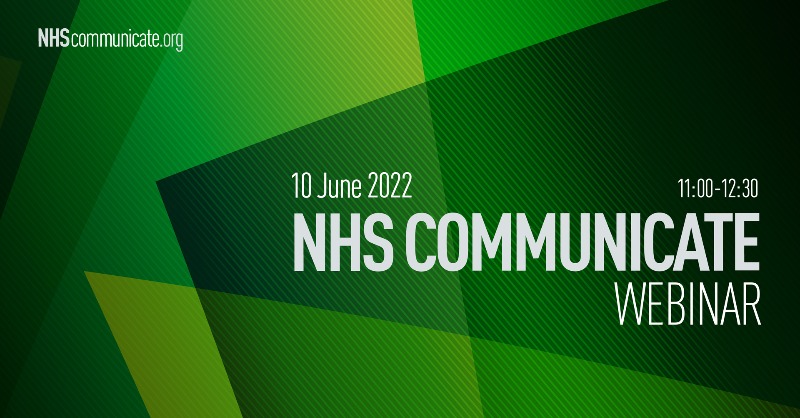 NHSCommunicate's tweet photo. Don't miss out on our first #NHSCommunicate webinar on 10 June! 📆

We’ll be joined by @MLucien17, @VHC88, @Ranjeet_Kaile and @LadyEB80 to discuss ethnic diversity, and how to increase it in the #NHSComms workforce.

Book your place👇