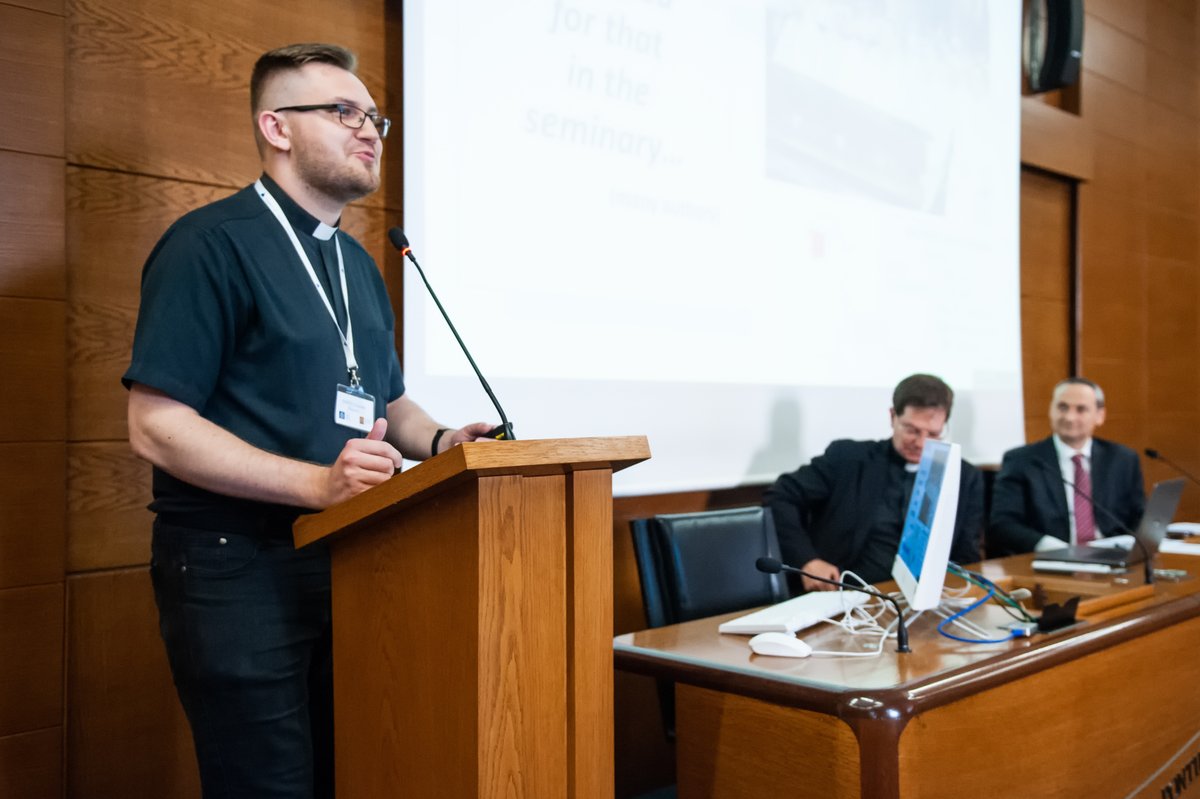 RomePCM's tweet photo. A few of our students presented their capstone project yesterday. These actionable plans address a real #problem and offer #solutions to a challenge encountered by the participant in their #Diocese or community. We wish them all the best with the implementation of these plans! https://t.co/I6JI0FxABu