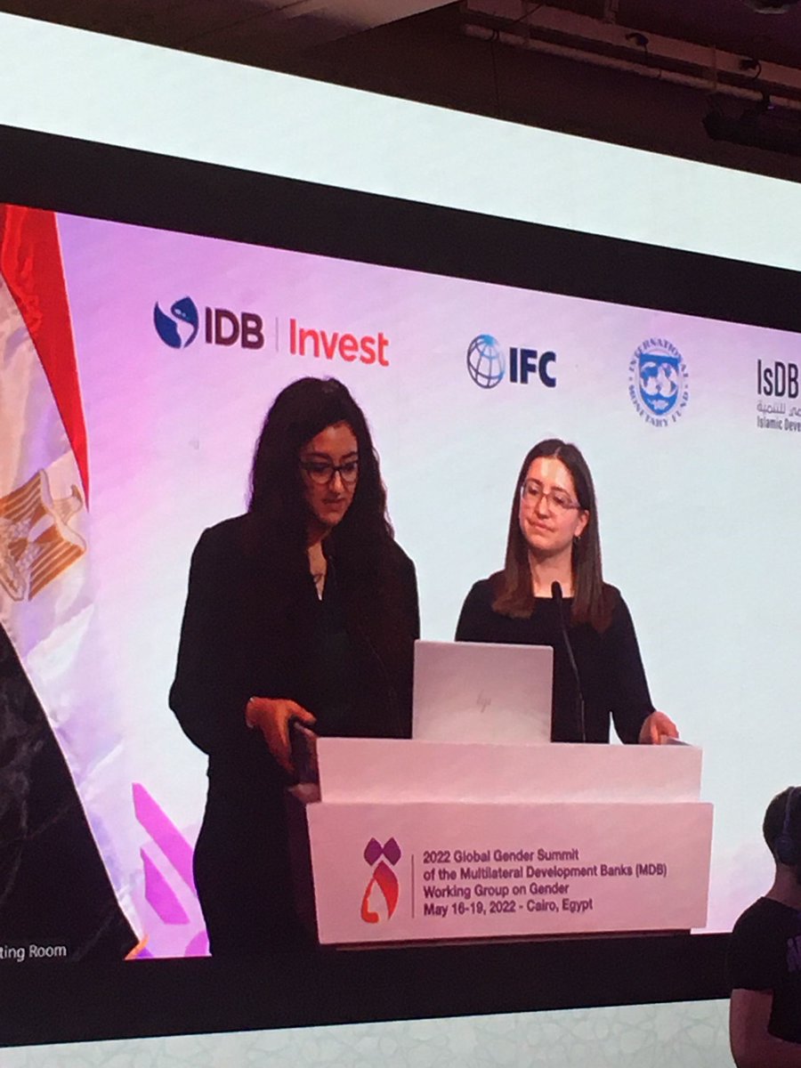 EBRDgender's tweet photo. And that's a wrap for today!
Our Reem Bassem Mikhail & Louisa Barzen closing Day 2 of the MDB Gender Summit by presenting a 5 Point Action Plan for Gender Equality in situations of Fragility and Climate Shocks. ππ
#MDBGenderSummit #climateaction #fragility https://t.co/4rDO9i6QnX